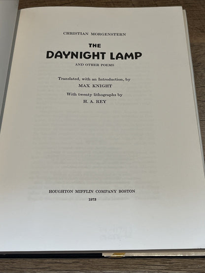 The Daynight Lamp and Other Poems by Christian Morgenstern, 1973
