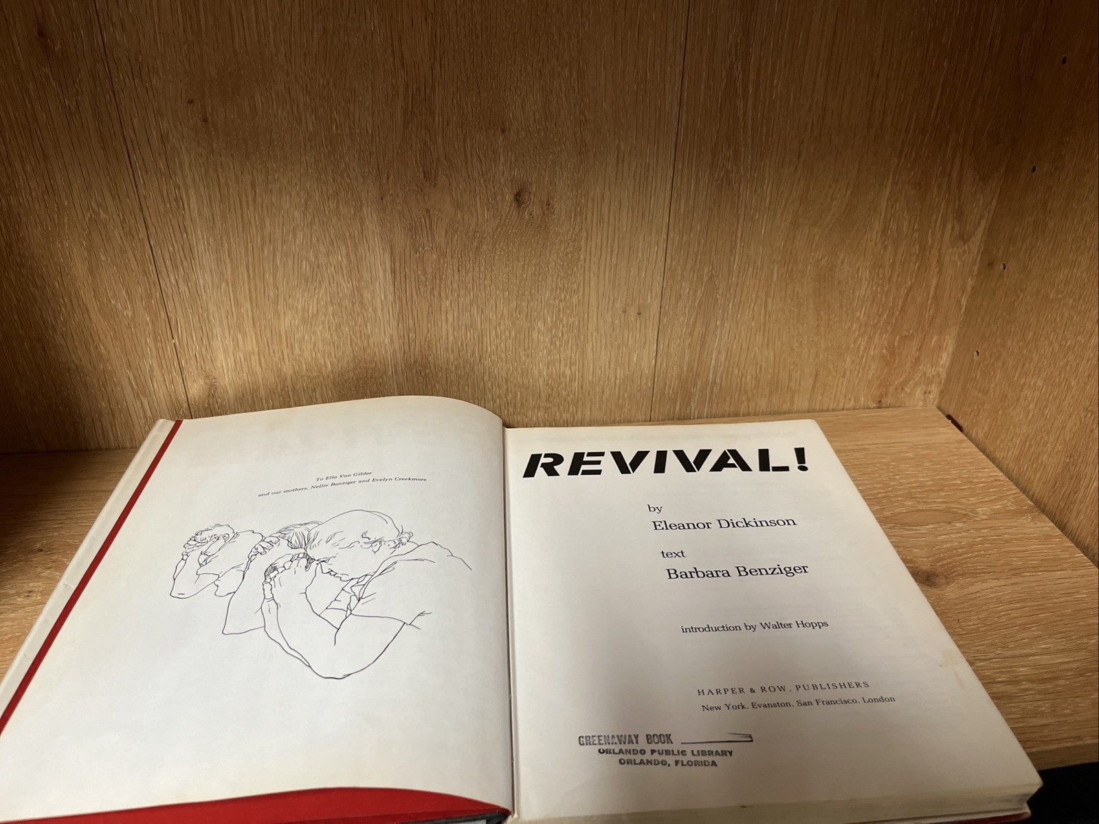 REVIVAL By Eleanor Dickinson & Barbara Benziger *Excellent Condition*