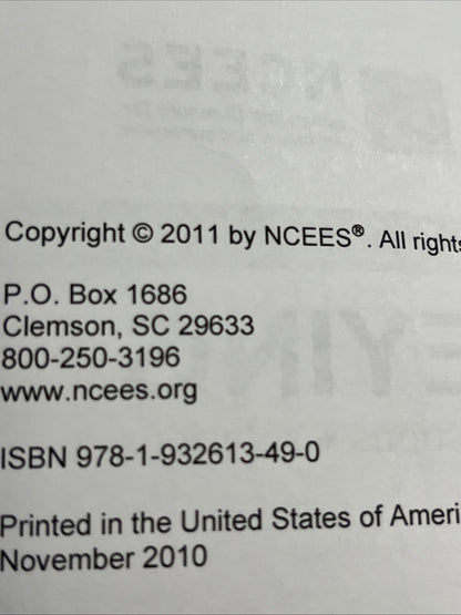 NCEES Fundamentals of Surveying Sample Questions and Solutions