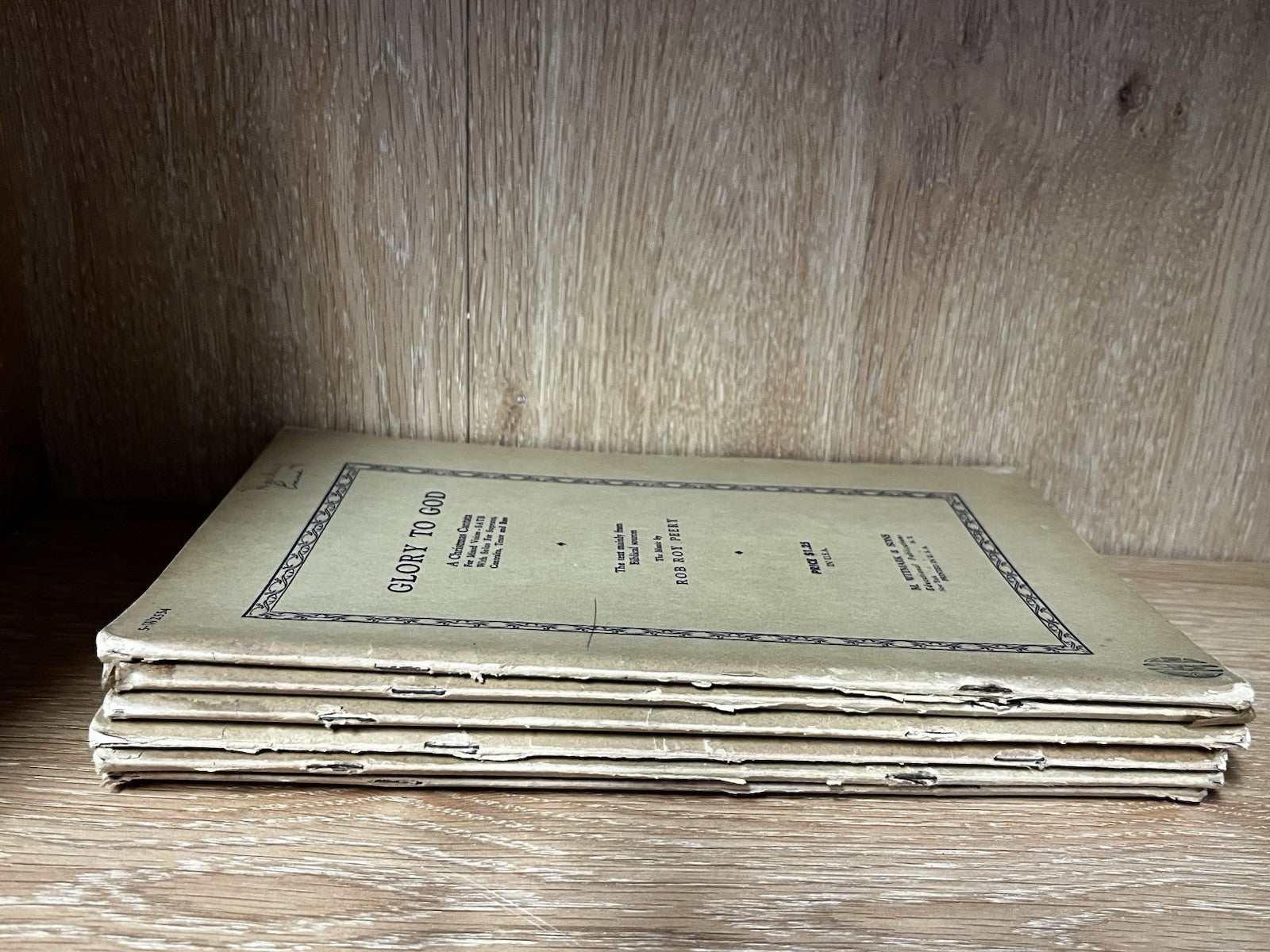 Lot Of 9 Glory To God ; A Christmas Cantata For Mixed Voices, SATB..M.Sheet 1931