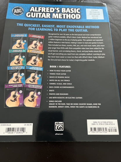 Alfred's Basic Guitar Method, Bk 1 & New Beginners Guitar Chords ( No CDs )