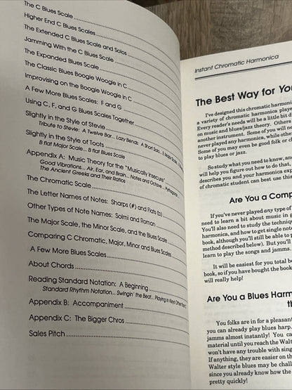 Instant Chromatic Harmonica : The Blues/Jazz Improvisation Method By David Harp
