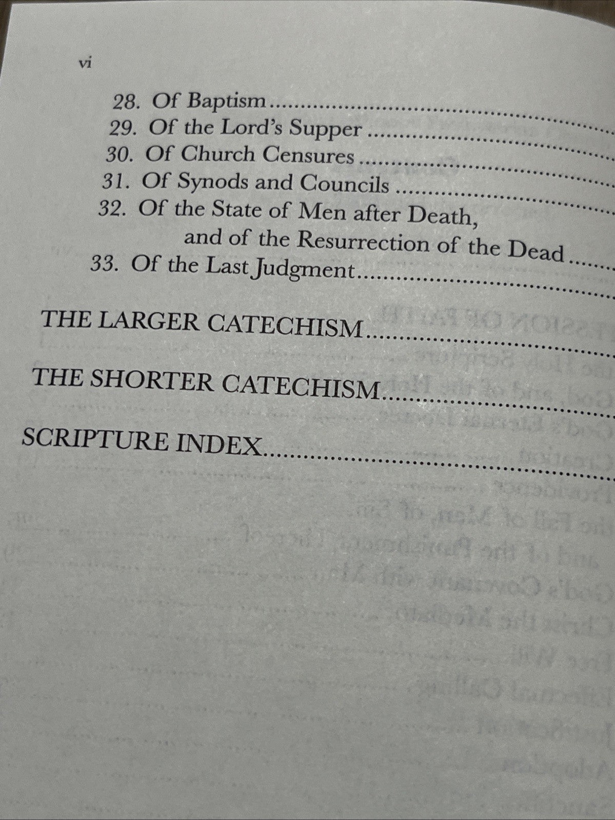 Confession of Faith & Catechisms Orthodox Presbyterian Church, Proof Texts, 2015