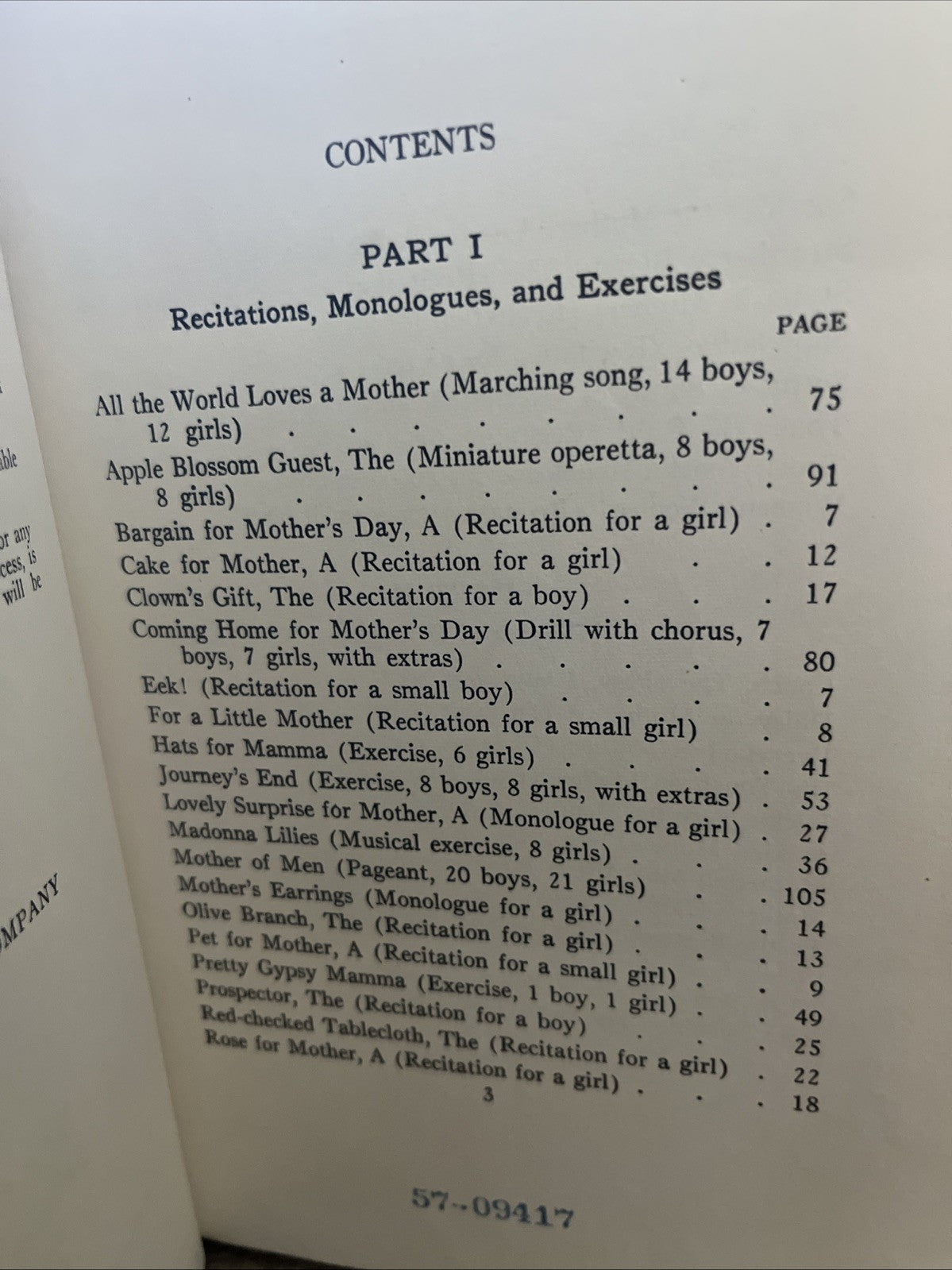 Good Things For Mother’s Day: Plays,Dialogue, Recitations,Exercises & Monologues