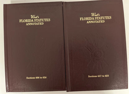 Vintage West Publishing Florida Statutes Annotated 10 Vol Set Random