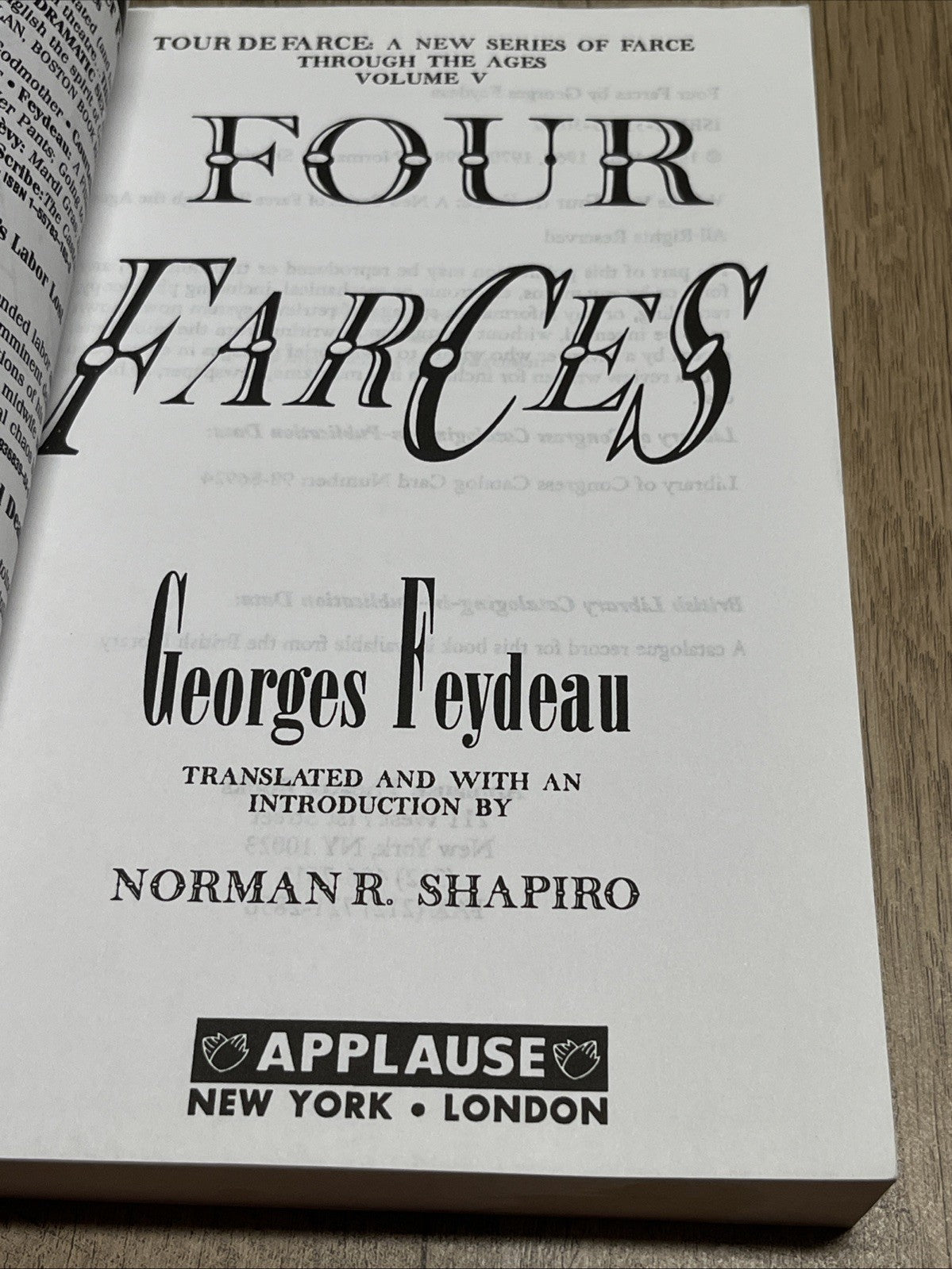Four Farces (Tour De Farce, Vol 5) - Georges Feydeau
