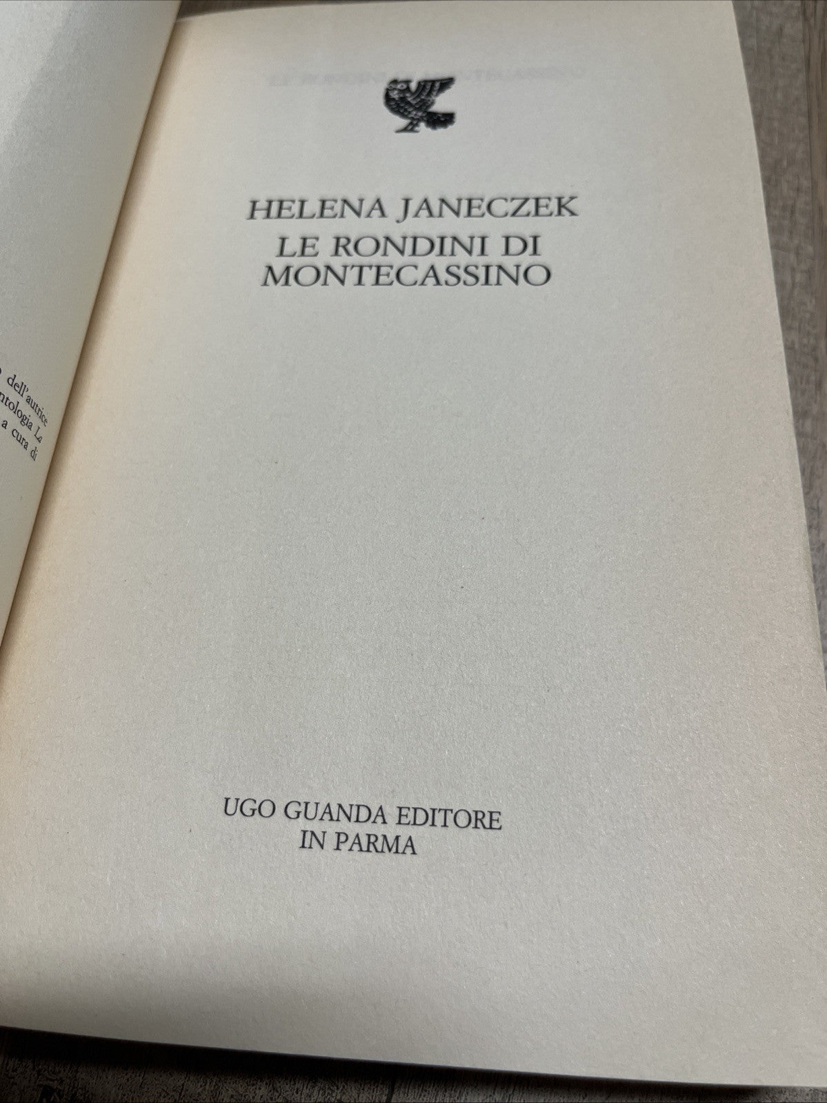 Le rondini di Montecassino Helena Janeczek(Italian Edition) Italian 2010