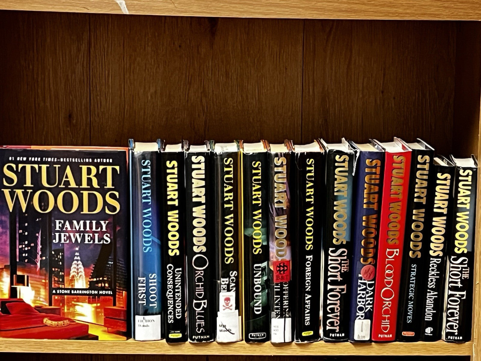 Stuart Woods Book Lot Hardcover Lot of 14 Family Jewel, Orchid Blue, Unbound…