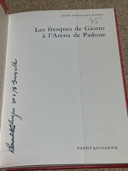 Les Fresques de Giotto à l'Arena de Padoue Payot Lausanne Volume 47