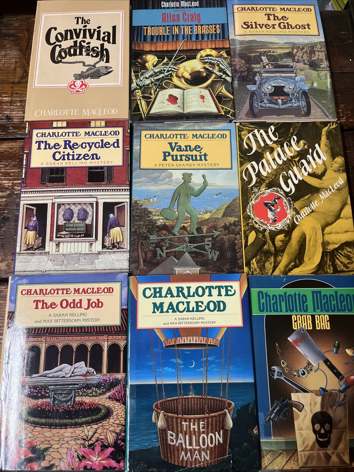 charlotte macleod lot Mystery Novels,12 Hardcover Book Lot