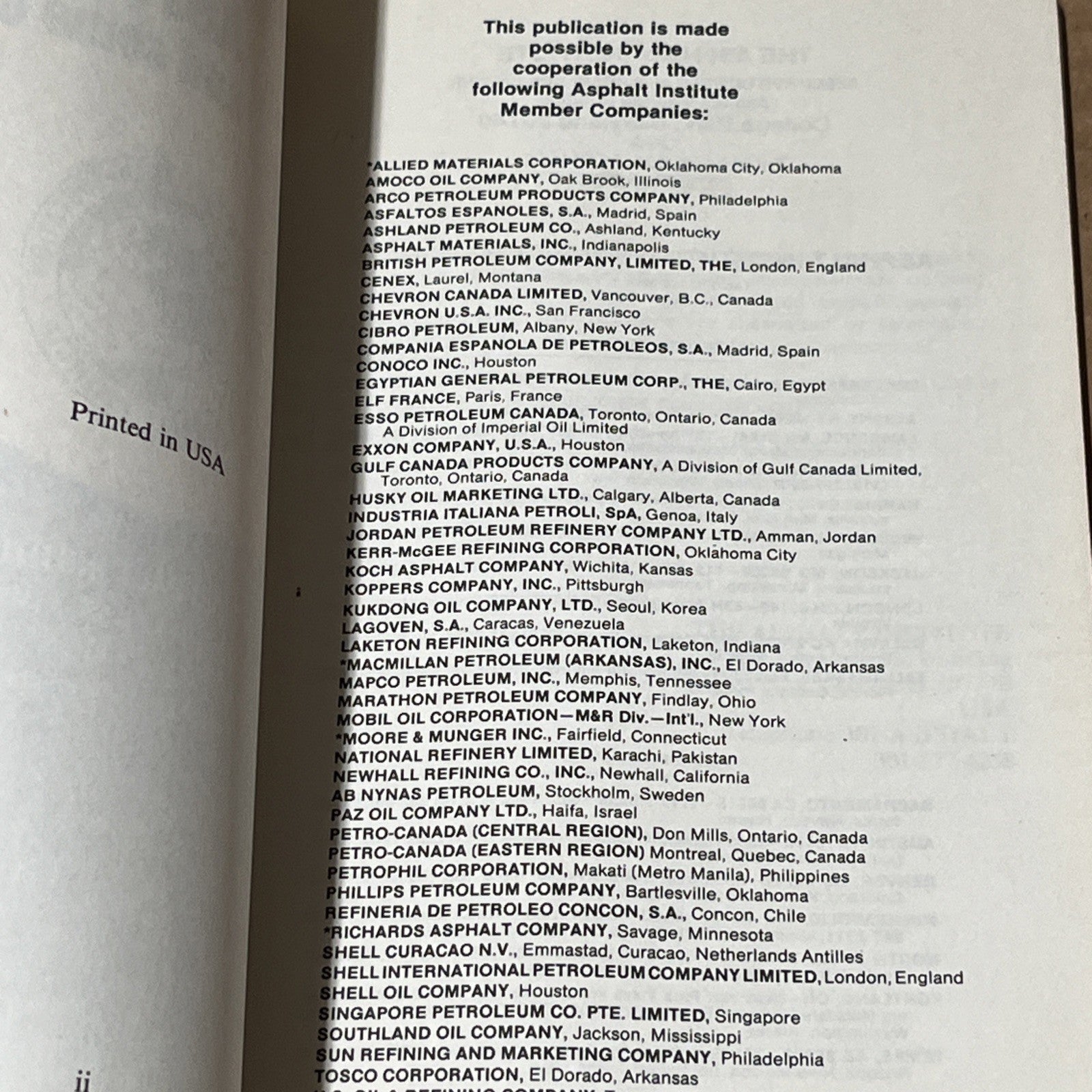 A Brief Introduction to Asphalt and Some of Its Uses, Series (No.5 MS-5) 1982-84