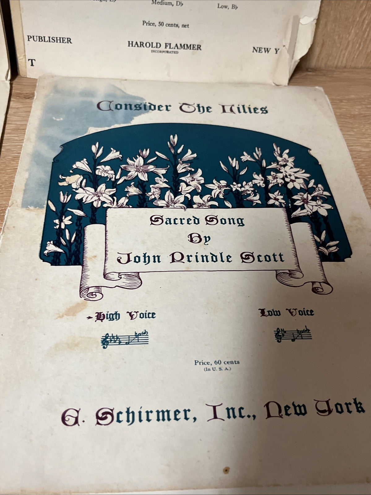Vintage Music Sheets 4 Lot 1921/1928/1929/1955 Collectible Dreamer, Service Song