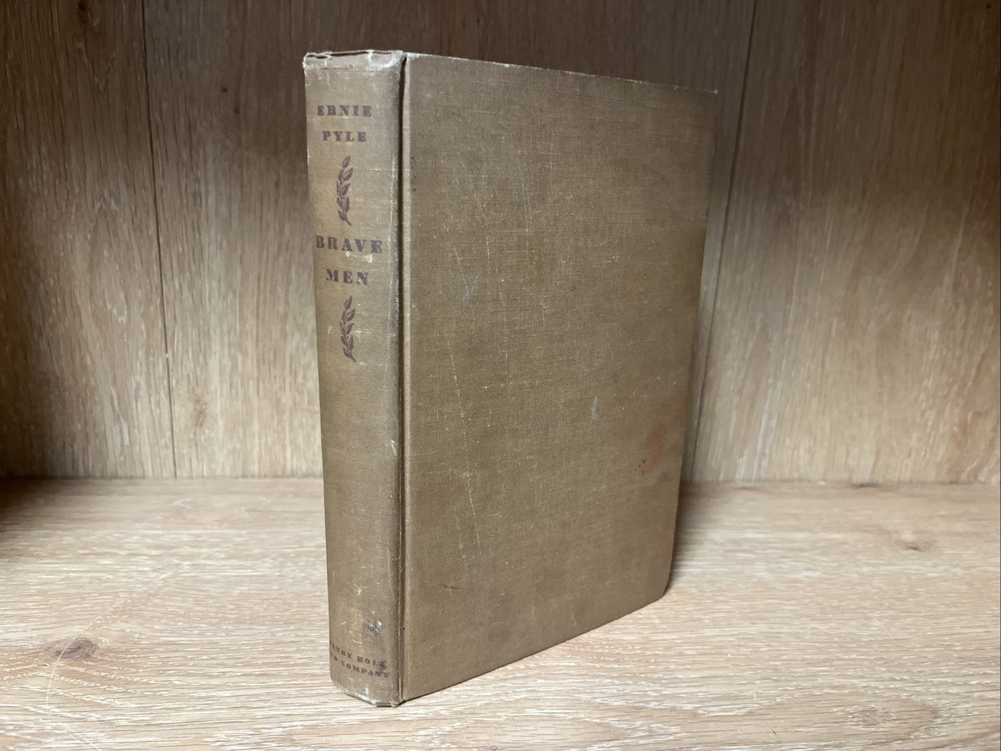 Brave Men First Edition 1st Printing ERNIE PYLE 1944 Wartime HC No DJ Holt Book