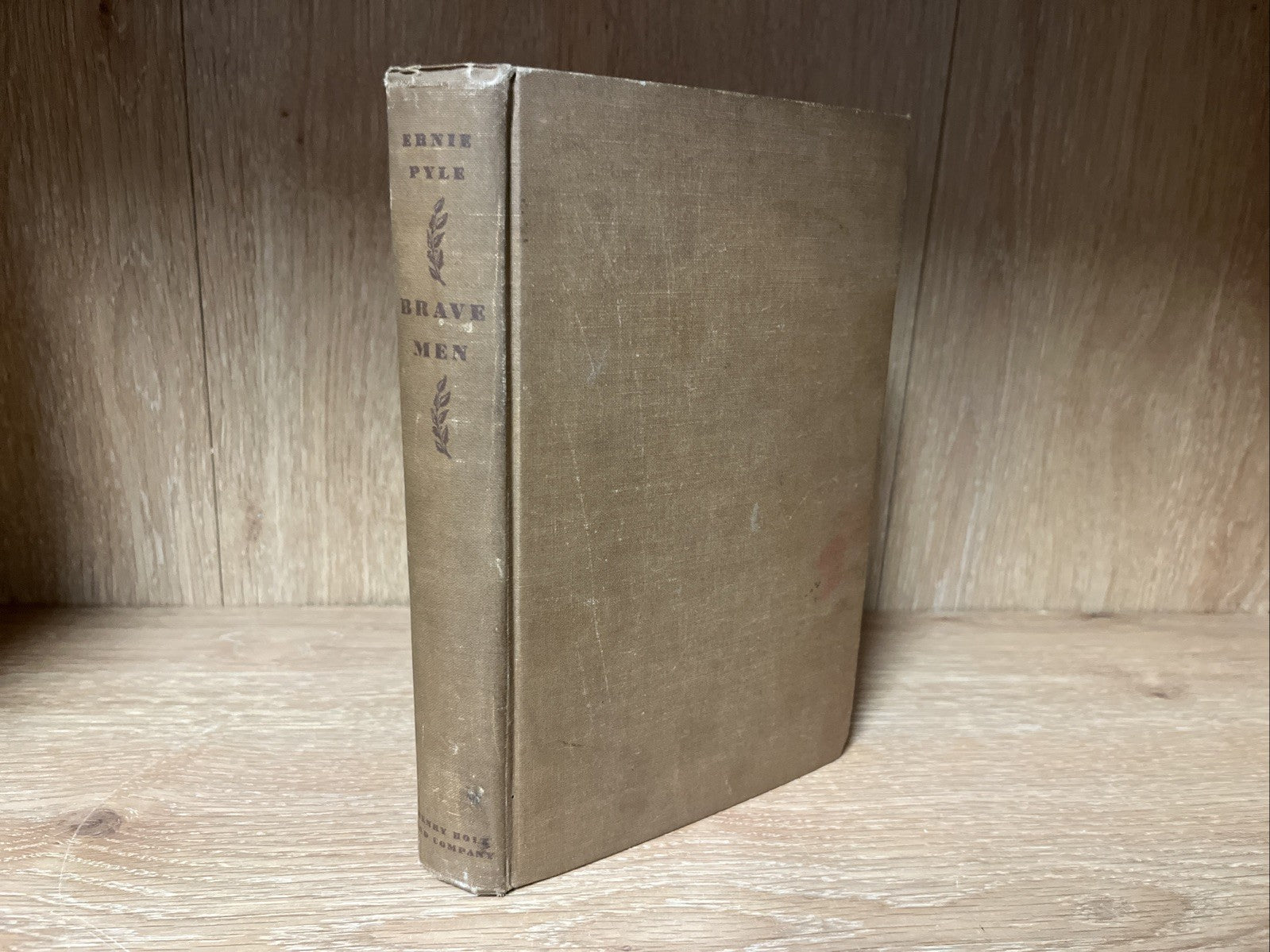 Brave Men First Edition 1st Printing ERNIE PYLE 1944 Wartime HC No DJ Holt Book