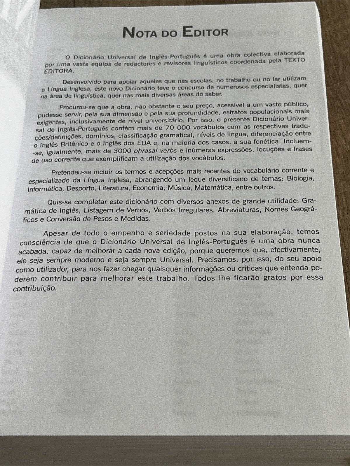 UNIVERSAL Dicionário Universal Inglês/Português - English/Portuguese