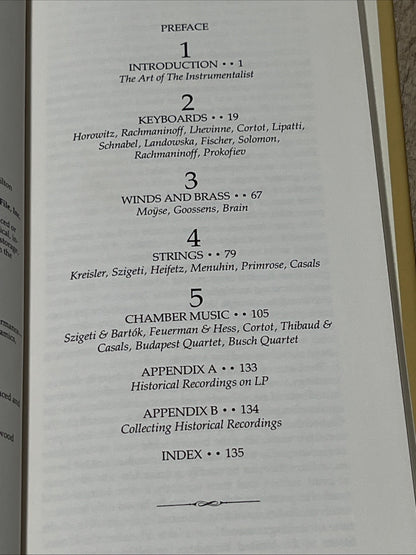 THE LISTENER'S GUIDE TOGreat Instrumentalists By DAVID HAMILTON 1982