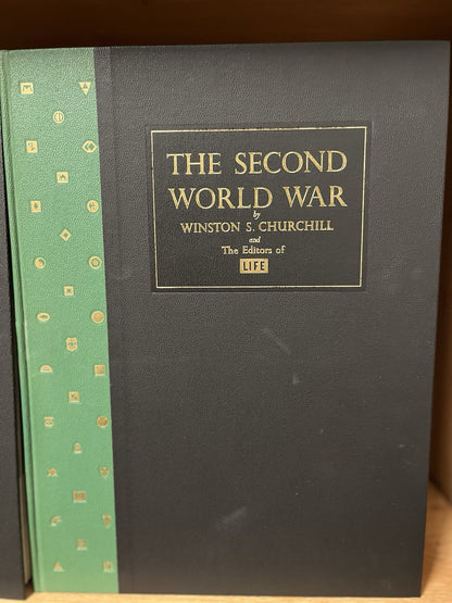 THE SECOND WORLD WAR VOLUMES I AND II WINSTON CHURCHILL and LIFE SLIPCASED 1959