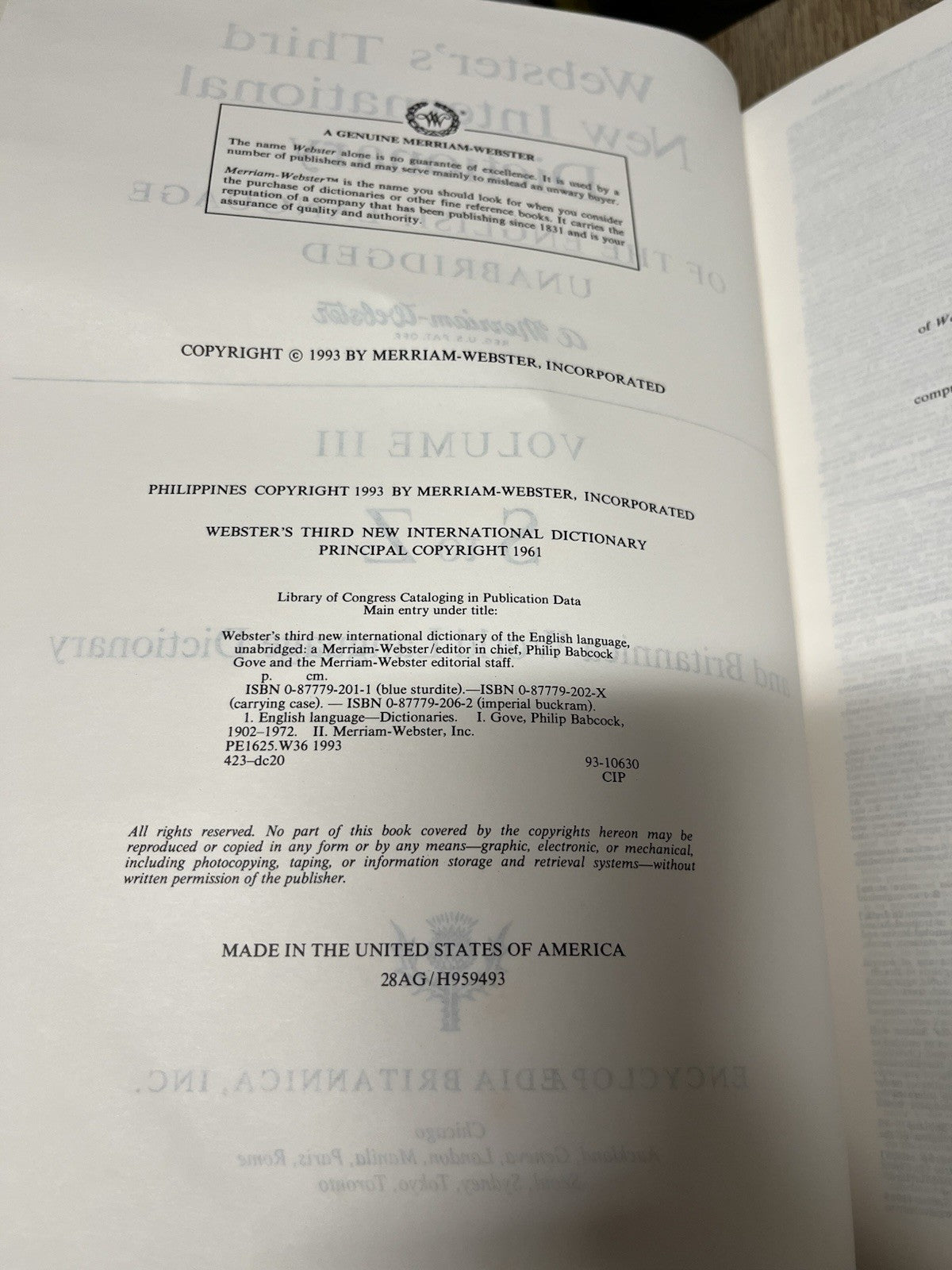 Webster’s Third New International Dictionary And Seven Language Vol.1 - 3 (1993)