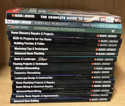 DIY Black & Decker Home Improvement Books Lot 18, Porch, Patio, Complete Guide .