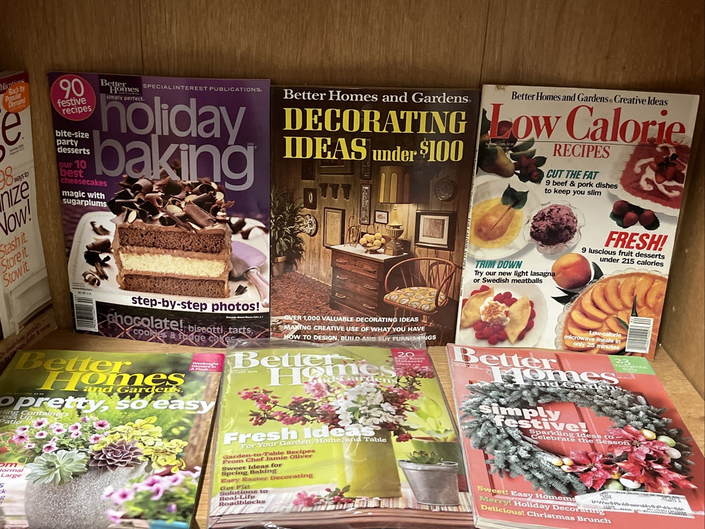 Vtg Lot of 7 Issues Better Homes and Gardens Magazines 1970s/80s Crafts Recipes