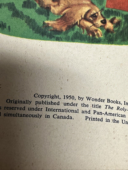 Wonder Books : Hoppy The Puppy By Barbara Bates 1950 ~ ACCEPTABLE