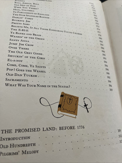 Fireside Book American Songs Folk Music Book Piano Guitar Chords Arrangement