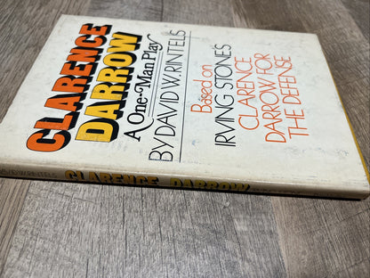 CLARENCE DARROW A One-Man Play David W. Rintels For The Defense BC Edition 1975