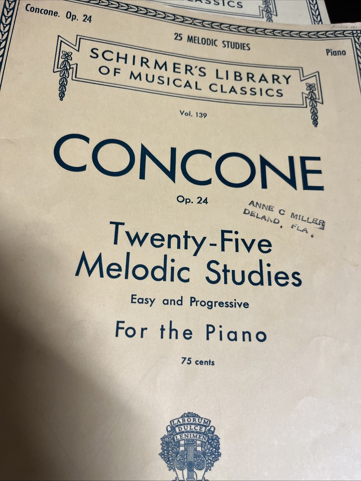 Schirmer's Library of Musical Classics Lot of 4 ( Vol 45 . 139. 162. & Vol 766 )