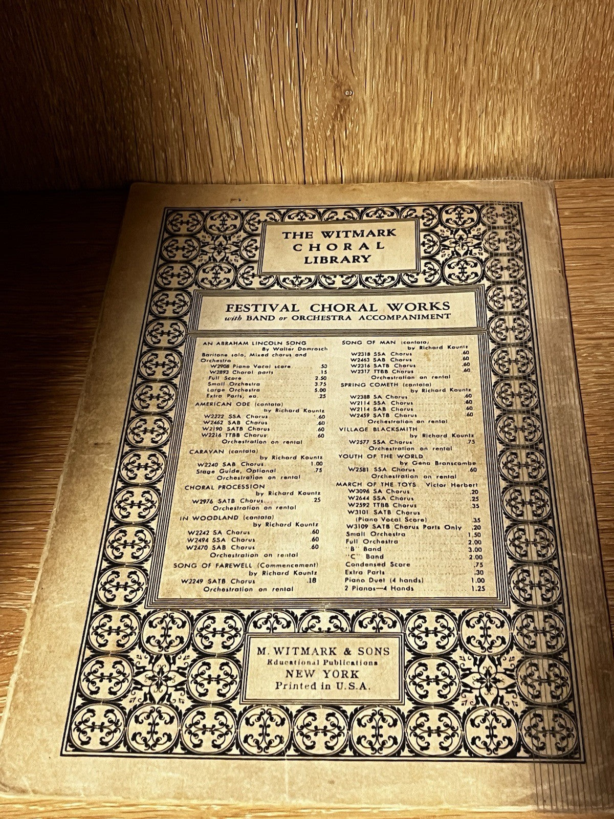 Oxford Anthems Choir Sheet mixed Voices Cappella chorus Laurel Octavo 1912/40/50