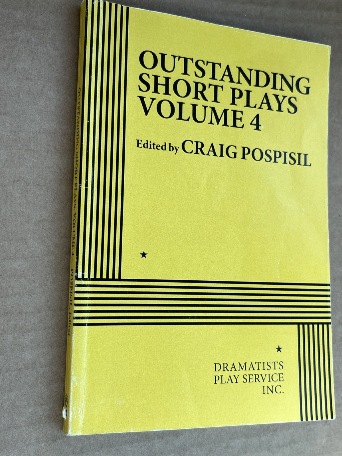 OUTSTANDING SHORT PLAYS VOLUME 4 By Craig Pospisil