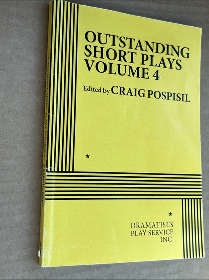 OUTSTANDING SHORT PLAYS VOLUME 4 By Craig Pospisil