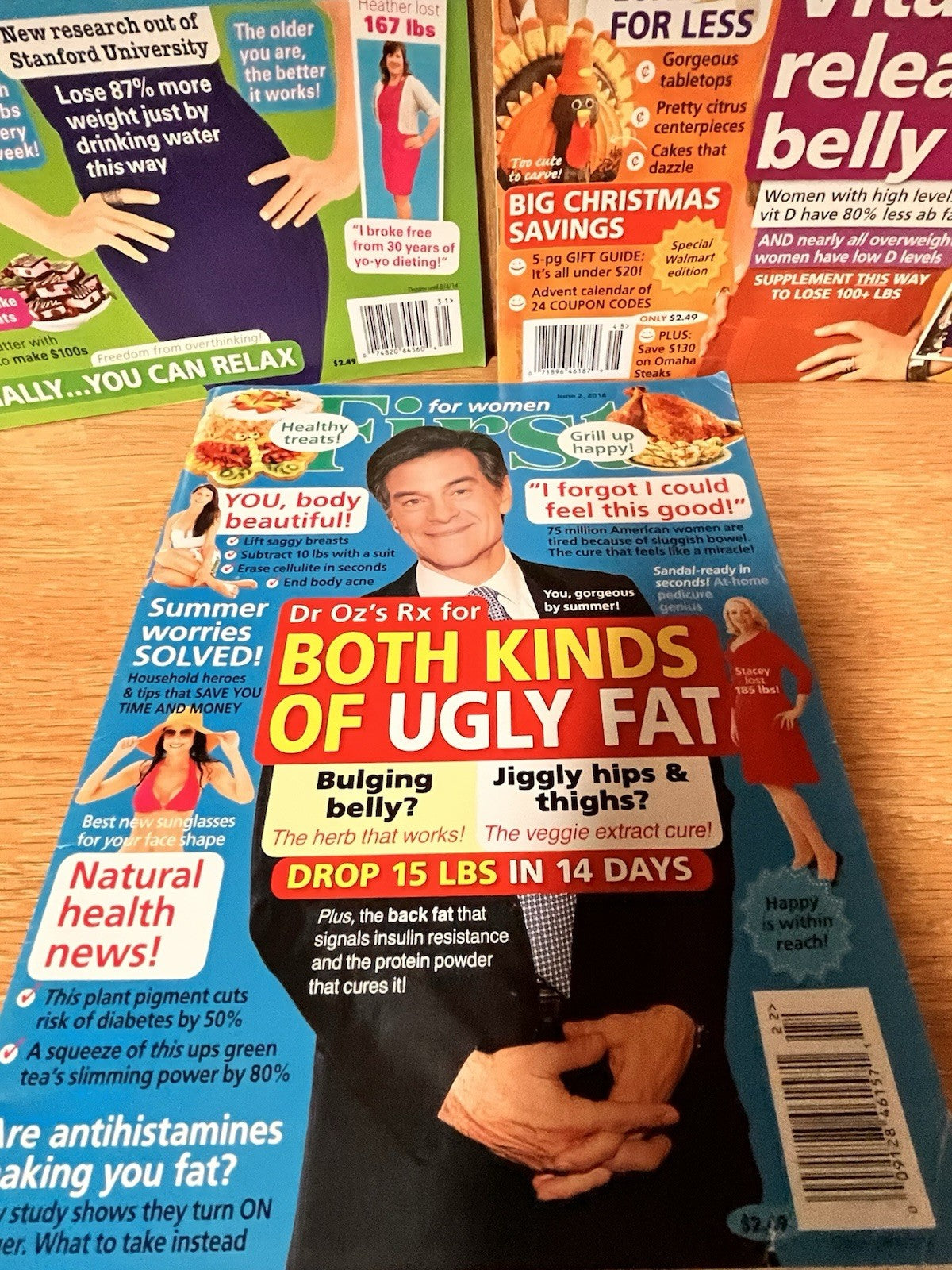 First For Women Magazine Lot of 3 2010/2014