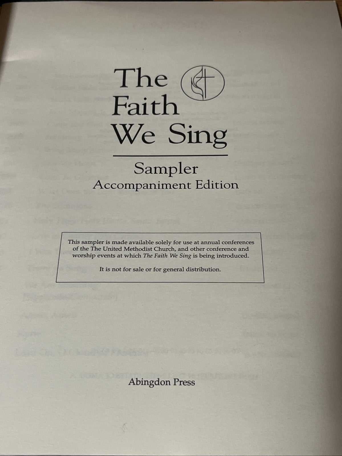 The Faith we Sing Sampler Accompaniment Edition Music Song Book Lot of 2 (1982)