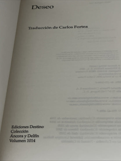 Deseo  Desire (Anea Y Delfin) (Spanish Edition) - Paperback - GOOD