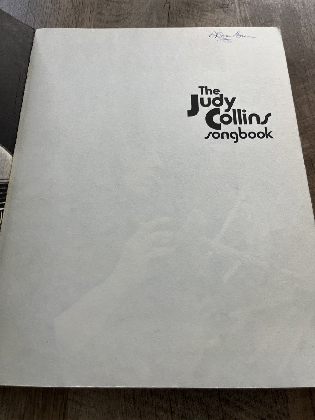 The Judy Collins Songbook Softcover  1973 9th Edition