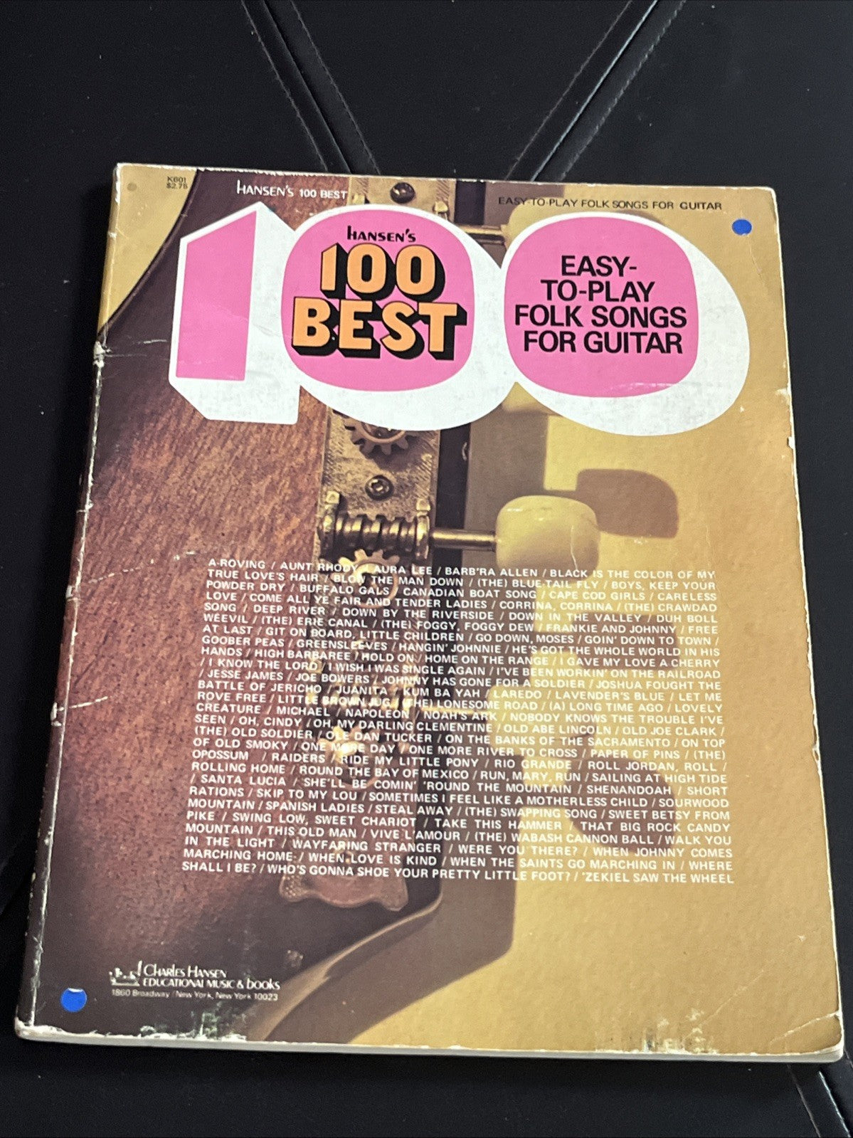Hansen's 100 Best Easy-to-Play Folk Songs for Guitar" songbook 1st Edition 1973