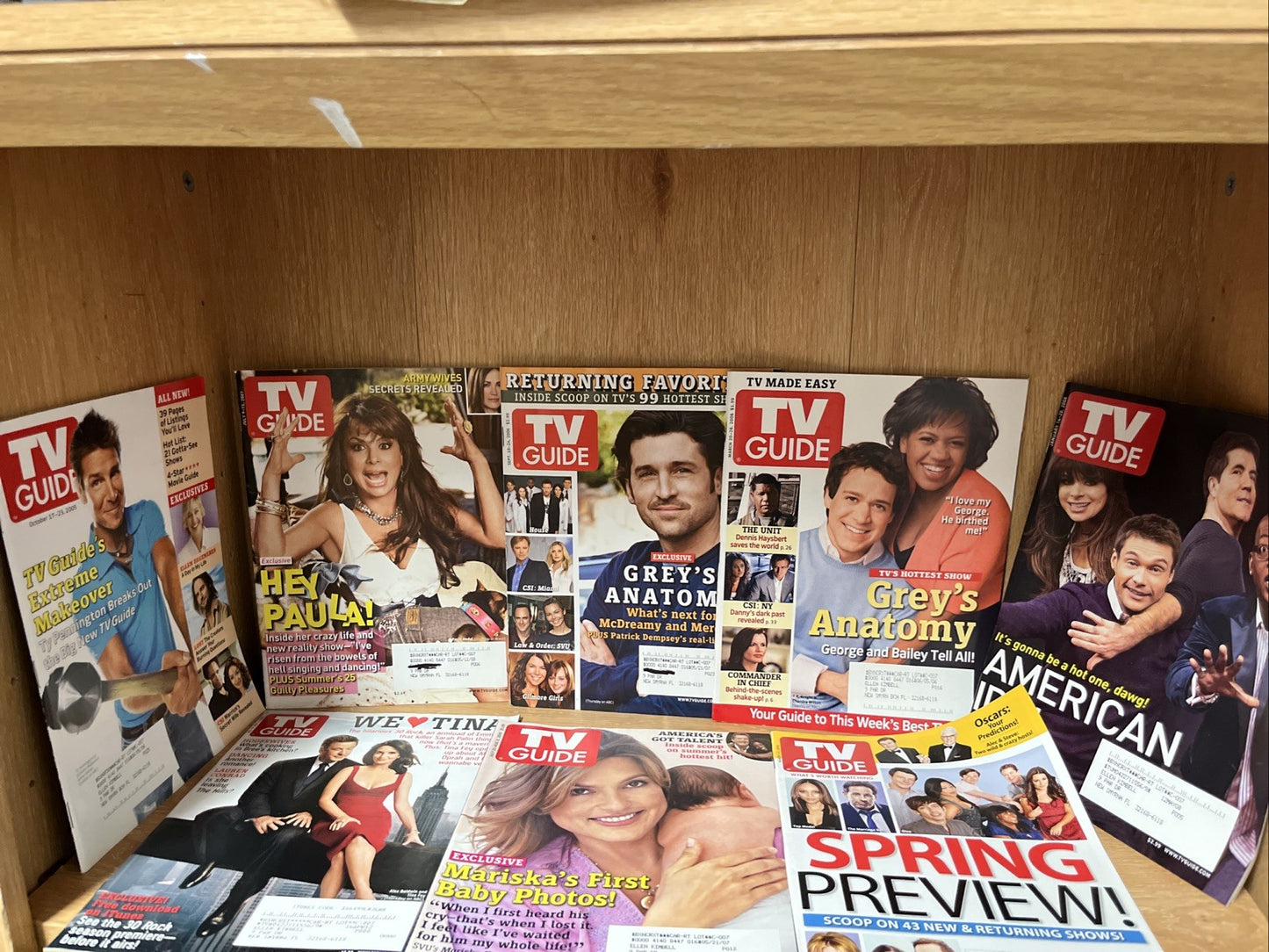 2000'S LOT OF 22 TV GUIDE MAGAZINES 2005 2006 2007  2008 2009 2010 2011