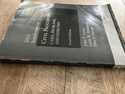 2023 Supplement to Civil Procedure: Cases, Problems & Exercises 4th Edition