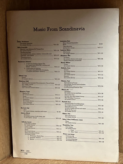 Eskil Hemberg  Messa d'oggi  for five solo voices and mixed chorus op. 23