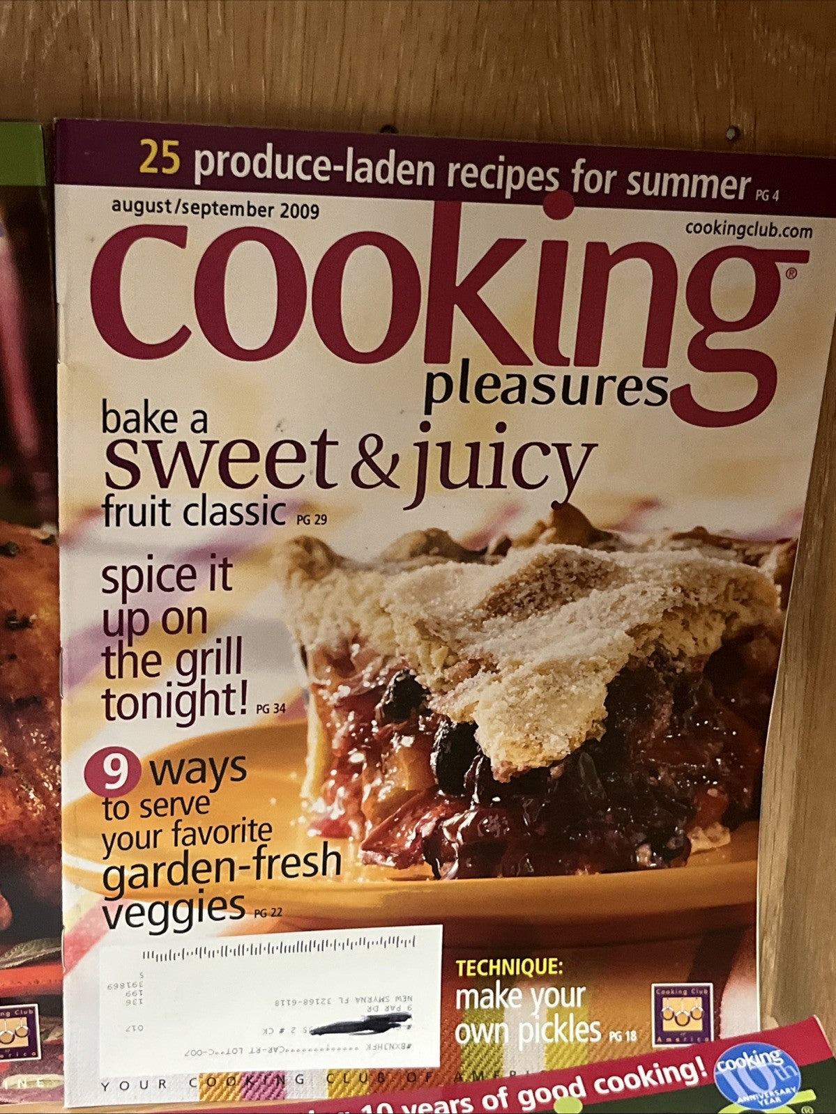 Cooking Pleasures Magazines 6 In Sets 2008/2009 Recipe Cooking Book
