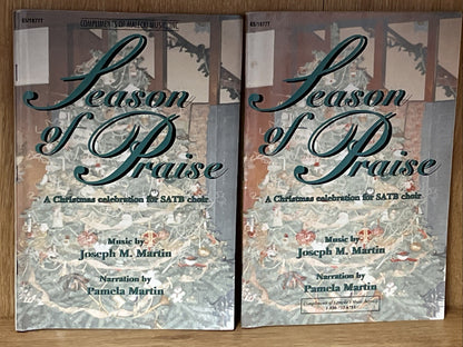 Lot 2 Season of Praise A Christmas Celebration for SATB Choir Martin Music Book