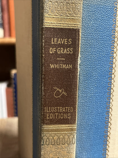 LEAVES OF GRASS Walt Whitman The World Publishing 1942 Vintage Vintage Book