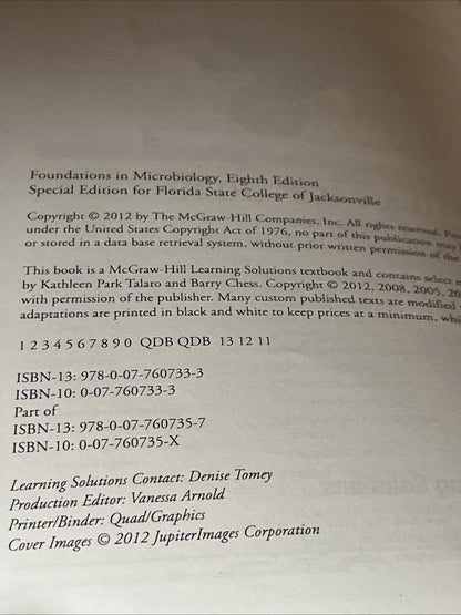 Foundations in Microbiology Kathleen Park Talaro & Barry Chess 8th Ed