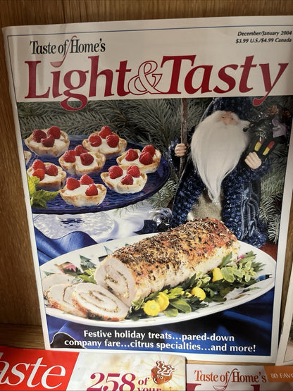 Lot of 4 Taste of Home Quick Cooking & Eating Well Magazine Back Issues