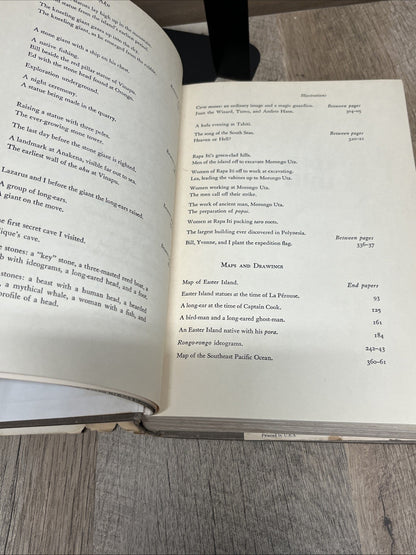 Thor Heyerdahl Aku-Aku First/1st Editions 1958