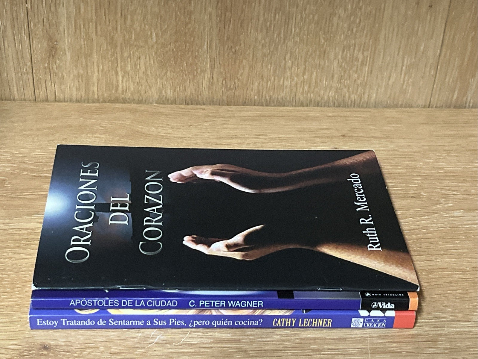 Spanish Christian Book Lot 3 Oraciones Del Corazon.. Spanish Theology