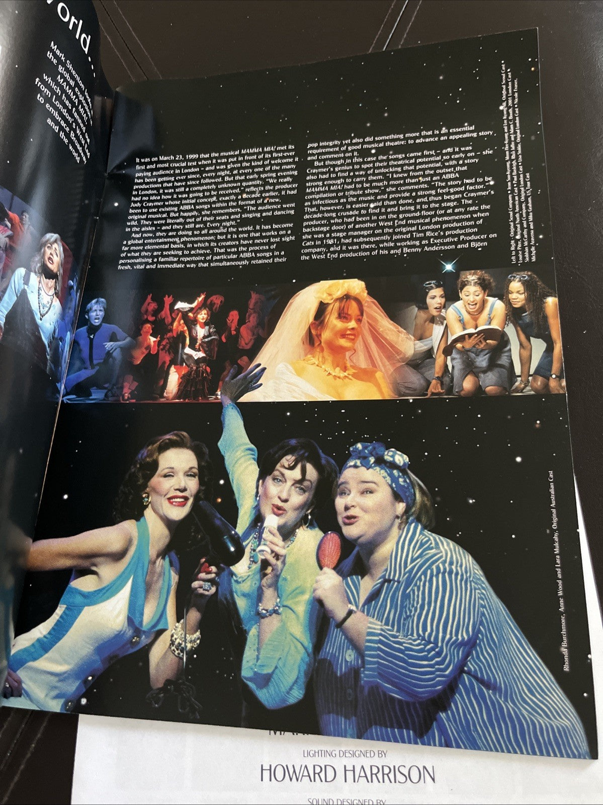 Mama Mia Program With 2 Panel Insert ABBA Play Theatre