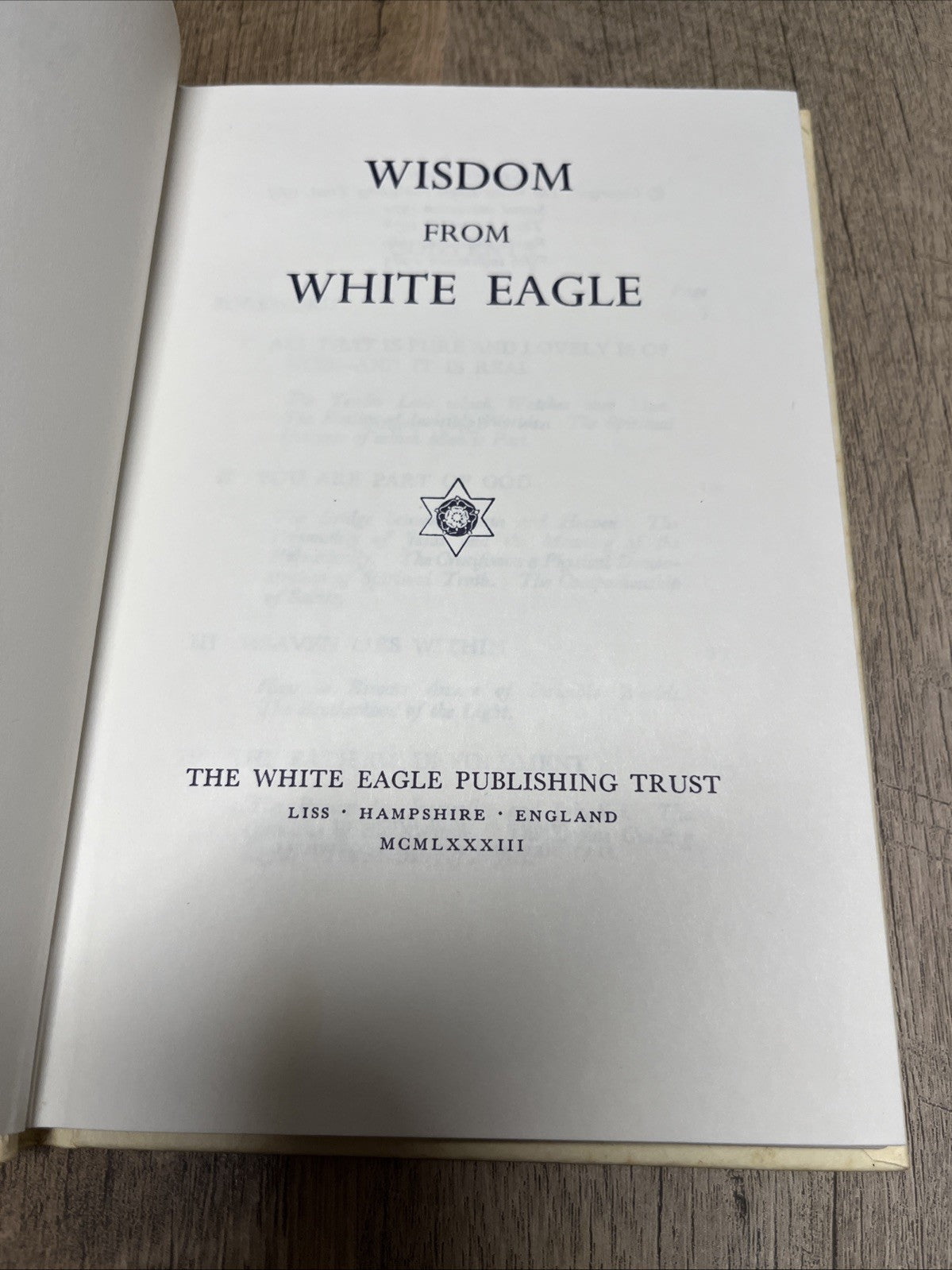 White Eagle Teachings Book 5 Pc The Way Of The Sun,Morning Light, Sunrise