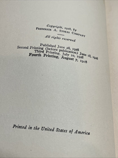 Brook Evans, Susan Glaspell, 1928, AL Burt Company, Hardcover Book Vintage