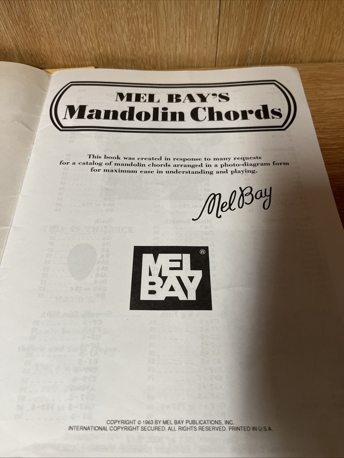 Mel Bay's Mandolin Chords & Electric Bass Method-1